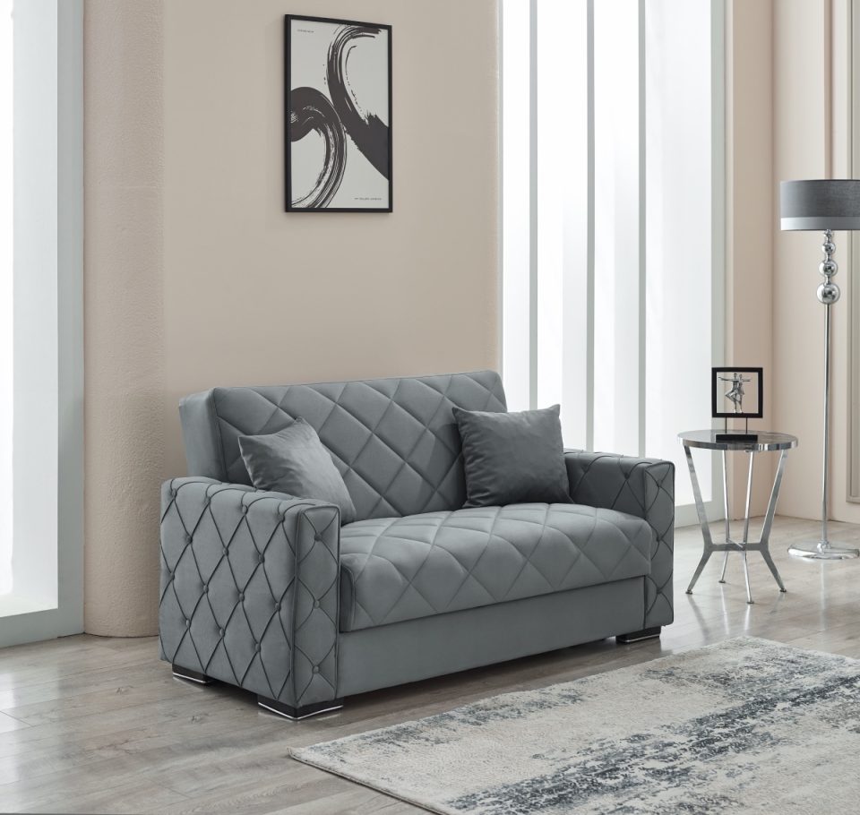 Hegel 2 Seater Sofabed Grey Main