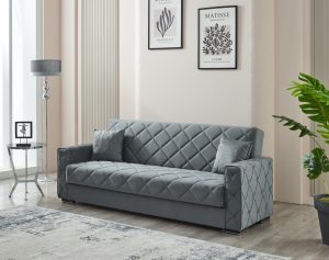 Hegel 3 Seater Sofabed With Storage Grey