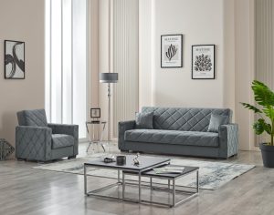 Hegel Living Room Sofabed Set Grey